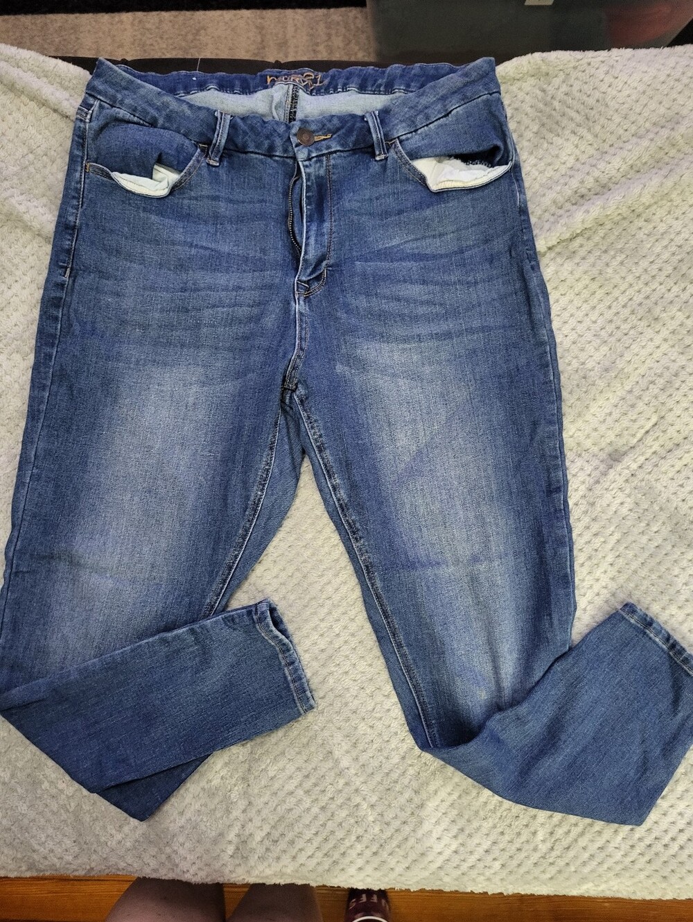 Rue 21 Medium Wash‎ Blue High Rise Denim Jeans 18R